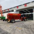 Large manure spreader, dry and wet manure, all kinds of fertilizers can be sprinkled on Huifu's 8-square manure spreader, with good quality for use