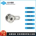 Stainless steel head 304 pneumatic flange butterfly valve high platform sanitary valve Hongfeng pipe fittings