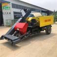 Cattle manure water cleaning and sweeping vehicle for cattle manure in the breeding farm. A 25 horsepower three wheeled manure transport vehicle is used to shovel cow manure