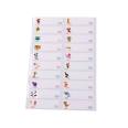 Cute cartoon waterproof name stickers wholesale student self-adhesive handwritten water cup stickers cross-border e-commerce name stickers