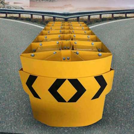 Highway anti-collision pad TS level steerable deceleration buffer TA level TB level guardrail