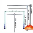 Octagonal monitoring pole, road traffic light pole, L-shaped traffic signal light sign pole