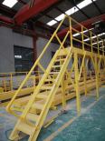 Jiahang extruded fiberglass ladder platform escalator composite material staircase handrail