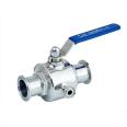 Sanitary grade stainless steel 304 straight insulated ball valve, food syrup valve, Hongfeng pipe fittings