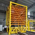 Automatic lifting and unloading of iron plates in the material bin, transportation of iron plates, and delivery of truss production line