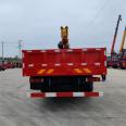 Dongfeng Changxing D7 front four rear eight self-provided cranes XCMG 14 tons, 5 car mounted cranes support staging