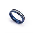 Carousel Jewelry New Classic Blue Couple Ring Wholesale Fashion Cross border Source Titanium Steel Ring