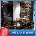 Aluminum frame glass door, aluminum alloy wine cabinet, tempered glass cabinet, wardrobe frame, customized high-end