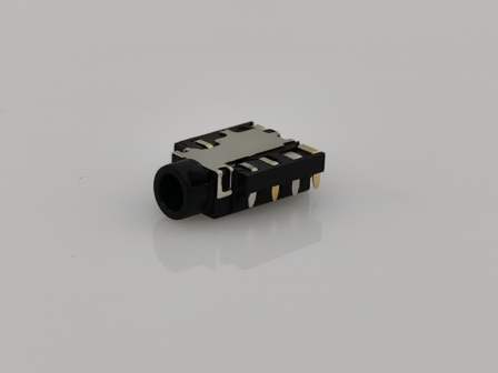 3.5mm semi sunk headphone socket PJ-33130PA9T high temperature resistant flame retardant 1/2 sunk audio socket 7PIN