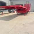 13.75 meter large plate ladder truck, flat semi trailer, total weight 40000kg, manufactured by Hongsheng