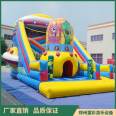 Children's Color Exit Inflatable Barrier Small Slide Thickened PVC Children's Water Toy Amusement Equipment for Making Money