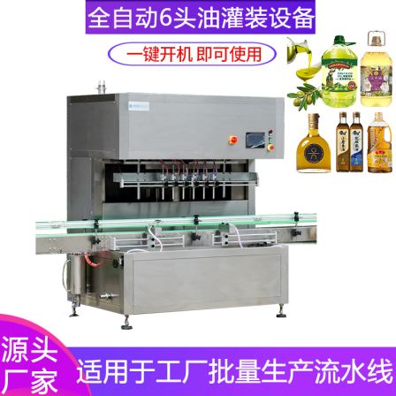 Camellia oil fully automatic filling machine 2 heads 4 heads 5 liters peanut oil tea seed oil canning equipment production line