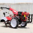 Huinuo rotary tiller, micro tiller, field management, agricultural machinery, farmland machinery, water and dry land tractor