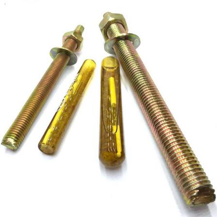 Chemical anchor bolt with liquid medicine nut flat washer stainless steel 304 316 carbon steel alloy steel non-standard customized drawing processing
