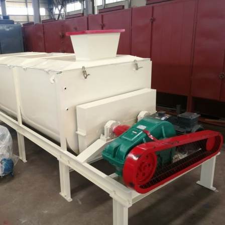 Electric spiral double shaft mixer fully automatic small horizontal mortar mixing machine
