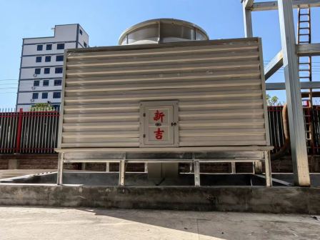 Xinji fiberglass square cooling tower, counter flow cooling tower, with good cooling effect, free of installation and shipping