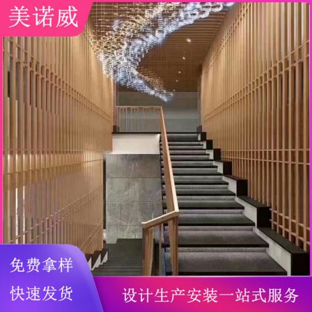 Environmental friendly aluminum square tube indoor ceiling U-shaped strip board installation is fast and convenient for factory direct sales