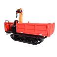 Small tracked truck mounted crane with adjustable gear range for mountain and hilly tracked transport vehicles