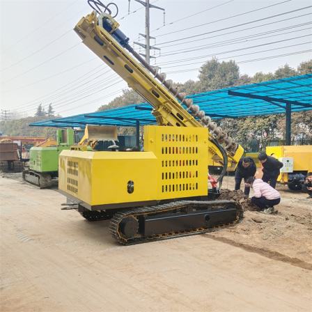Light and Volt Ground Nail Pile Screwing Machine Crawler Mountaineering Tiger Pile Driving Machine Hydraulic Spiral Drilling Machine