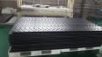 Black movable paving pad plate, reusable road base plate, construction load-bearing plate