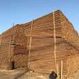 Yizhan Wood Industry has a high hardness and no deformation of wooden piles in the riverbank, which can be processed by its own forest farm