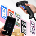 Wireless code scanner, mobile phone, WIFI remote scanning stick, QR code, barcode timeout, express delivery, e-commerce, general use