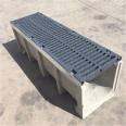 Xinmai composite resin drainage ditch manufacturer provides finished U-shaped drainage ditch cover plate, linear trench drainage ditch