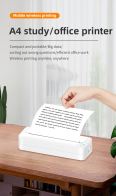 Portable thermal printer A4 home mini phone remote wireless wifi error homework