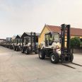 Mountain off-road forklift four-wheel drive 3-ton internal combustion forklift all-terrain integrated 7t off-road forklift