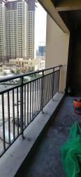 Wanying Glass Balcony Railing Iron Art Guardrail Insertion Installed by Professional Professionals