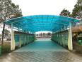 Outdoor sunshade and rainproof car shed, aluminum alloy car villa, balcony, sunshade and rain shed, customized by Hongyun