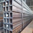 Q235B seamless square tube, large diameter, thin-walled, thick walled square tube, spot hot rolled, fixed length, sanding, rust removal, and bending