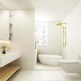 侘 Silent Wind Soft Light Micro Cement Tile 300x600 Cream White Bathroom Wall Tile Kitchen Bathroom Floor Tile