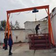 Mobile gantry crane, manual gantry crane for loading and unloading goods in factory buildings