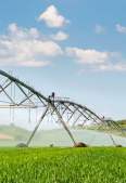 Export cross-border pointer sprinkler irrigation machine, clockwise translation self-propelled central support axis, high standard farmland irrigation equipment