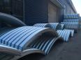 Tunnel culvert assembly, galvanized steel corrugated pipe culvert, roadbed drainage corrugated pipe culvert