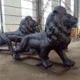 Copper Climbing Lion Cast Copper HSBC Lion Bronze Carved Animal Large European Western Bronze Lion Customized Tianshun