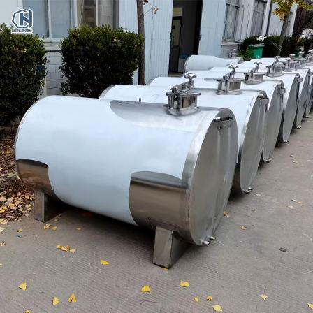 Diesel gasoline stainless steel storage tank 1000 kg double layer storage tank large horizontal sealed Storage tank