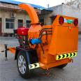 Forced feeding tree crusher, garden and orchard crushing equipment, forestry crusher, diesel driven