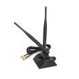 2.4G/5.8 dual band desktop antenna 6DB omnidirectional high gain Wireless network interface controller WIFI router sucker antenna