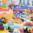 Large indoor EPP foam building block park mall children building block castle assembly building block wall playground