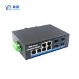 Fiber Optic Transceiver Industrial Grade Optoelectronic Converter 4 Optical 4 Electrical Gigabit WEB Managed Ring Network SFP Port Switch