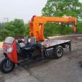 Three wheeled flatbed truck mounted crane modification Three wheeled crane 3 tons pulling wood flatbed crane customized by Fuyou