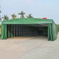 Large event sliding awning, warehouse tent, sturdy, durable, and UV radiation resistant