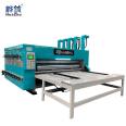 Food cardboard box production machine semi-automatic dual color slotting chain machine Small cardboard box factory ink printing machine