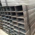 Lecong black square tube, square through circle, square through circle, galvanized, sandblasted, and painted 50 * 100 * 3.5 Q355