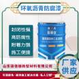 Metal epoxy coal asphalt anti-corrosion paint for buried pipeline network structure in engineering, quick drying and easy construction