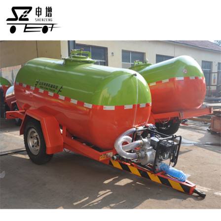 2-3 ton emergency water tank trailer for drought resistance, Shenzeng agricultural tank truck, farmland irrigation water supply truck