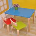 Kindergarten desks, children's tutoring classes, training classes, early education desk combinations, primary school students' painting and art classes, desks and chairs, solid wood