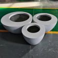 Yitai fiberglass flower bowl cylindrical size supports customized green planting